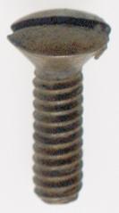 Steel Switchplate Screw; 6/32; Antique Brass Finish; 1/2" Length