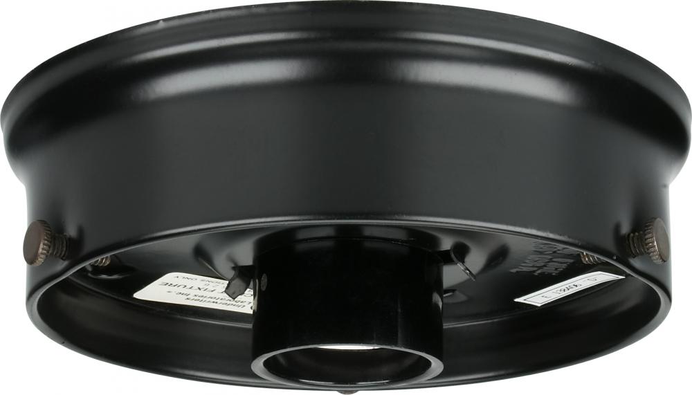 4" Wired Holder; Black Finish; Includes Hardware; 60W Max
