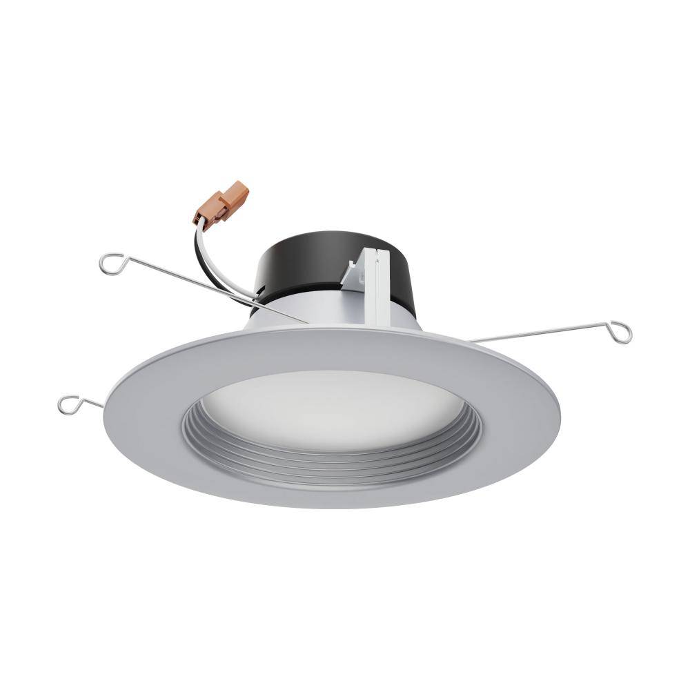 9 Watt; LED Downlight Retrofit; 5 Inch - 6 Inch; CCT Selectable; 120 volts; Dimmable; Brushed Nickel