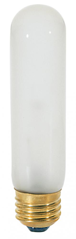 40 Watt T10 Incandescent; Frost; 2000 Average rated hours; 280 Lumens; Medium base; 120 Volt; Carded