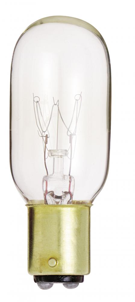 15 Watt T7 Incandescent; Clear; 2500 Average rated hours; 95 Lumens; DC Bay base; 130 Volt