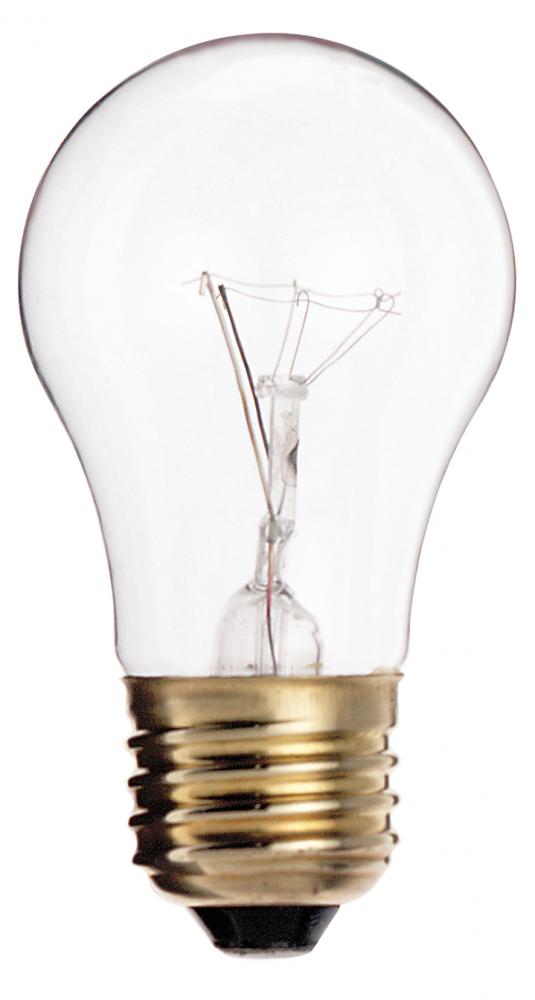 15 Watt A15 Incandescent; Clear; 2500 Average rated hours; 100 Lumens; Medium base; 130 Volt; 2/Pack