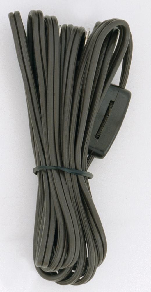 8 Foot Cord, Switch And Plug; Brown Finish
