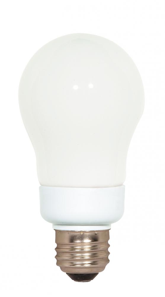 11 Watt; A19 Compact Fluorescent; 4100K; 82 CRI; Medium base; 120 Volt