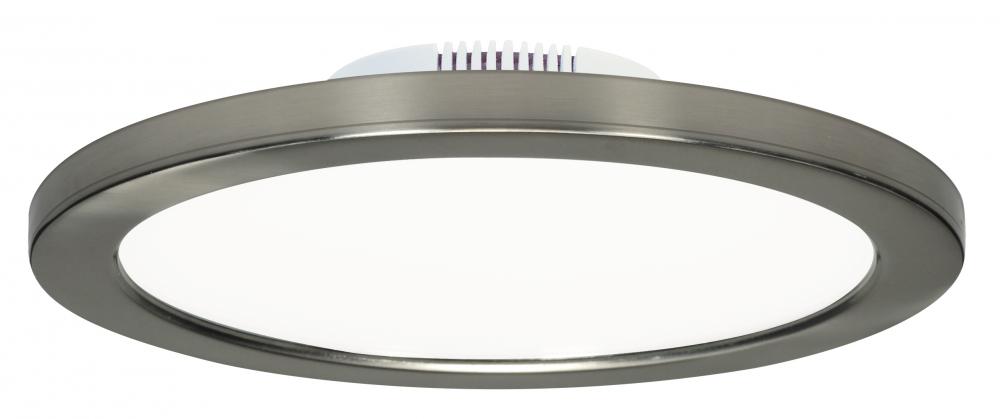 Blink - 12W- 7" Surface Mount LED - 3000K- Brushed Nickel Finish - 120-277V