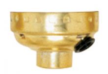 Satco Products Inc. 80/1419 - Aluminum Caps With Paper Liner; 1/8 IPS Sideout Hole; Less Set Screw; Brite Gilt Finish