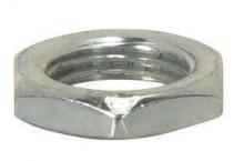 Satco Products Inc. 90/1037 - Steel Locknut; 1/8 IP; 9/16" Hexagon; 1/8" Thick; Zinc Plated Finish