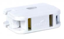 Satco Products Inc. 90/1404 - Add-On Outlet; White Finish; Non Polarized; 18/2 SPT-1; 10A; 125V