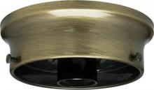 Satco Products Inc. 90/331 - 4" Wired Holder; Antique Brass Finish; Includes Hardware; 60W Max