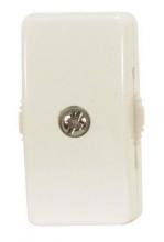 Satco Products Inc. 90/573 - On-Off Cord Switch For 18/2 SPT-2; 6A-125V, 3A-250V, 3A-120V, 3A-125V; White Finish