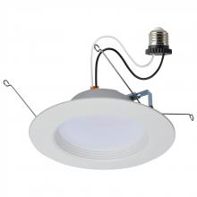 Satco Products Inc. S11801R1 - 9 Watt LED Downlight Retrofit; 5-6 Inches; CCT Selectable; Round; White Finish; 120 Volt