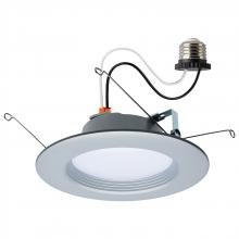 Satco Products Inc. S11836R1 - 9 Watt; LED Downlight Retrofit; 5-6 Inch; CCT Selectable; 120 Volts; Brushed Nickel Finish