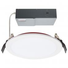 Satco Products Inc. S11866 - 13 Watt LED; Fire Rated 6 Inch Direct Wire Downlight; Round Shape; White Finish; CCT Selectable; 120