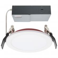 Satco Products Inc. S11868 - 10 Watt LED; Fire Rated 4 Inch; Direct Wire Downlight; Round Shape; White Finish; CCT Selectable;