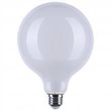 Satco Products Inc. S12156 - 8 Watt LED G40; 3000K-2000K Warm Dimming; Medium Base; White Finish