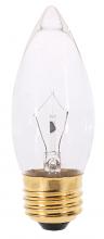 Satco Products Inc. S3231 - 25 Watt B11 Incandescent; Clear; 1500 Average rated hours; 210 Lumens; Medium base; 120 Volt