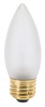 Satco Products Inc. S3234 - 25 Watt B11 Incandescent; Frost; 1500 Average rated hours; 200 Lumens; Medium base; 120 Volt