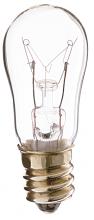 Satco Products Inc. S3900 - 6 Watt S6 Incandescent; Clear; 2500 Average rated hours; 30 Lumens; Candelabra base; 130 Volt