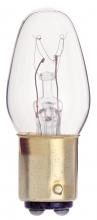 Satco Products Inc. S3904 - 10 Watt C7 Incandescent; Clear; 2500 Average rated hours; 60 Lumens; DC Bay base; 130 Volt