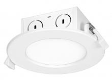Satco Products Inc. S39055 - 8.5 watt LED Direct Wire Downlight; Edge-lit; 4 inch; 2700K; 120 volt; Dimmable