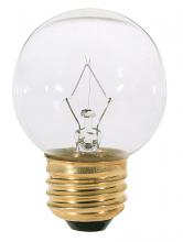 Satco Products Inc. S4538 - 25 Watt G16 1/2 Incandescent; Clear; 1500 Average rated hours; 220 Lumens; Medium base; 120 Volt;