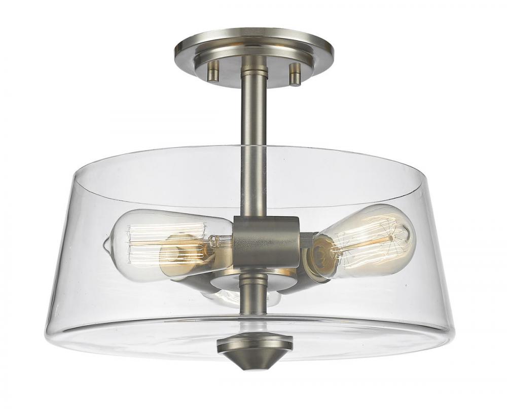 3 Light Semi Flush Mount