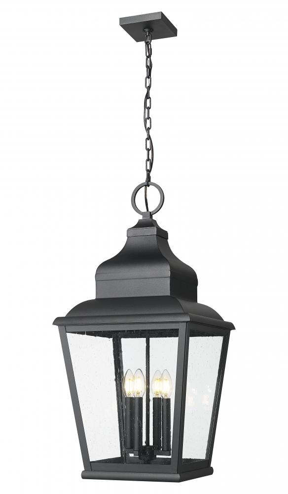 4 Light Outdoor Chain Mount Ceiling Fixture
