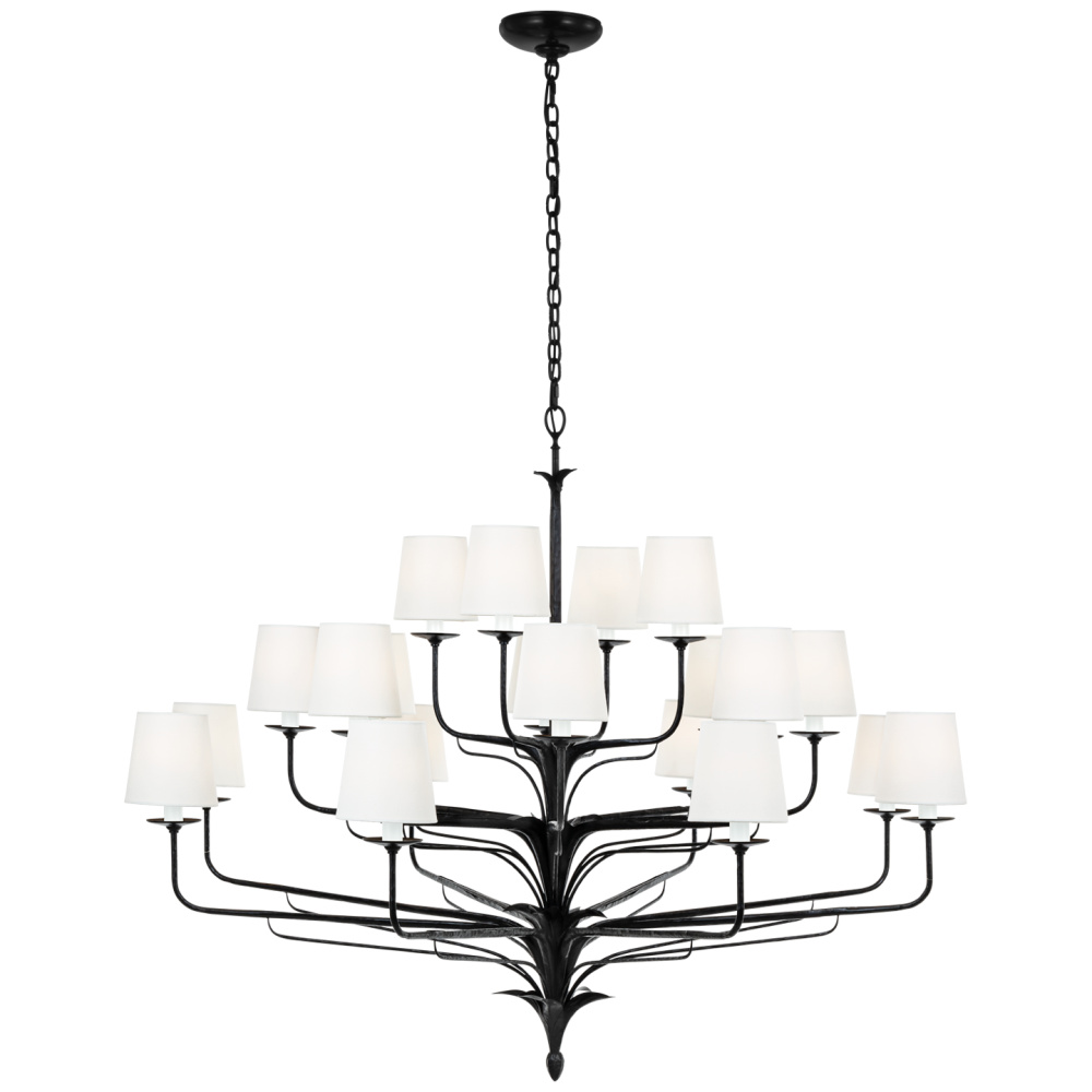 Amalfi 50" Three-Tiered Chandelier