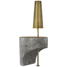 Visual Comfort & Co. Signature Collection AMB 1100ECL-MTB - Runia 49" Sculpted Side Table Floor Lamp