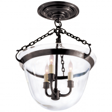 Visual Comfort & Co. Signature Collection CHC 2109BZ - Country Semi-Flush Bell Jar Lantern