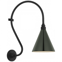 Visual Comfort & Co. Signature Collection TOB 2804MBK/S10-G - Academy 15" Larrabee Barn Light