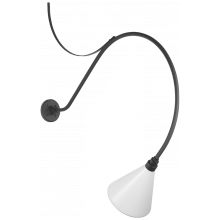 Visual Comfort & Co. Signature Collection TOB 2807MBK/S10-WHT - Academy 36" Anchored Larrabee Barn Light