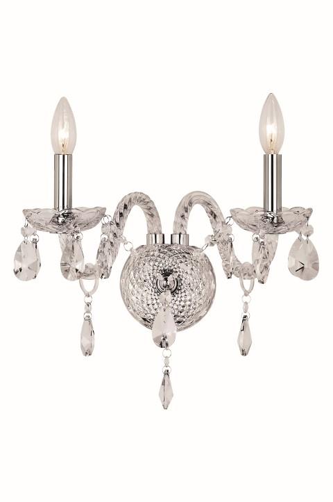2 LT CRYSTAL WALL SCONCE (9004