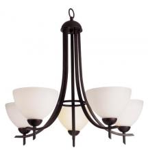 Trans Globe 8175 ROB - Vitalian Collection Metal and Glass Bell Shades Chandelier With Chain