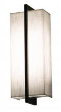 AFX Lighting, Inc. APS051314LAJUDES-LW - Apex LED Sconce - Espresso Finish - Linen White Shade