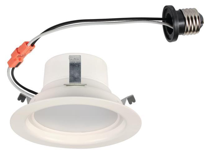 8W Recessed LED Downlight 4" Dimmable 3000K E26 (Medium) Base, 120 Volt, Box
