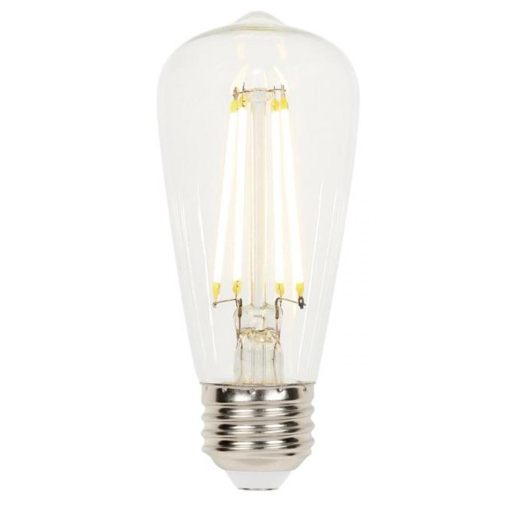 6.5W ST15 Filament LED Dimmable Clear 2700K E26 (Medium) Base, 120 Volt, Box