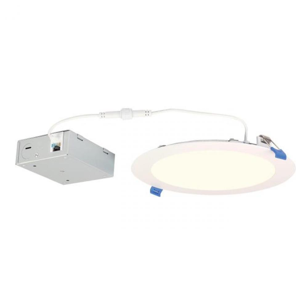 18W Slim Recessed LED Downlight Color Temperature Selection 8 in. Dimmable 2700K, 3000K, 3500K,
