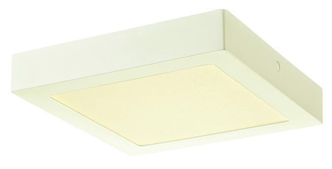 9 in. 14W LED Flush White Finish Frosted Polycarbonate Panel
