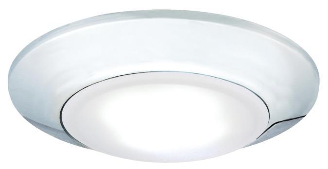 6 in. 12W LED Surface Mount Chrome Finish Frosted Lens, 4000K