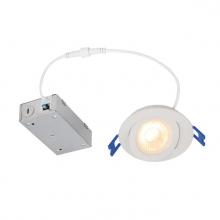 Westinghouse 5212100 - 7W Gimbal Recessed LED Downlight Color Temperature Selection 3 in. Dimmable 2700K, 3000K, 3500K,