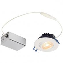 Westinghouse 5213000 - 7W Gimbal Recessed LED Downlight 3" Dimmable 3000K, 120 Volt, Box