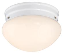 Westinghouse 6107100 - 7 in. 10W LED Flush White Finish White Opal Glass