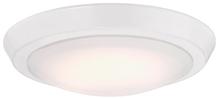 Westinghouse 6107400 - 11 in. 20W LED Flush White Finish Frosted Acrylic Shade