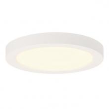 Westinghouse 6111900 - 5 in. 11W LED Flush with Color Temperature Selection White Finish White Frosted Shade