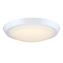 Westinghouse 6136900 - 11 in. 23W LED Flush with Color Temperature Selection White Finish Frosted Acrylic Shade