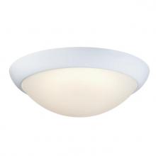 Westinghouse 6137300 - 11 in. 14W LED Flush with Color Temperature Selection White Finish Frosted Glass Shade