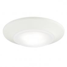 Westinghouse 6364400 - 6 in. 12W LED Surface Mount White Finish Frosted Lens, 5000K