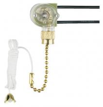 Westinghouse 7029000 - Replacement Canopy Light Switch with Brass Finish Pull Chain