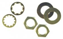 Westinghouse 7062800 - 6 Assorted Nuts and Washers Brass-Plated Steel